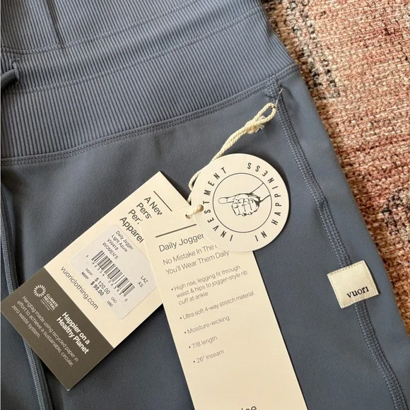 Vuori Daily Jogger Size XS Light Azure - Picture 3 of 9
